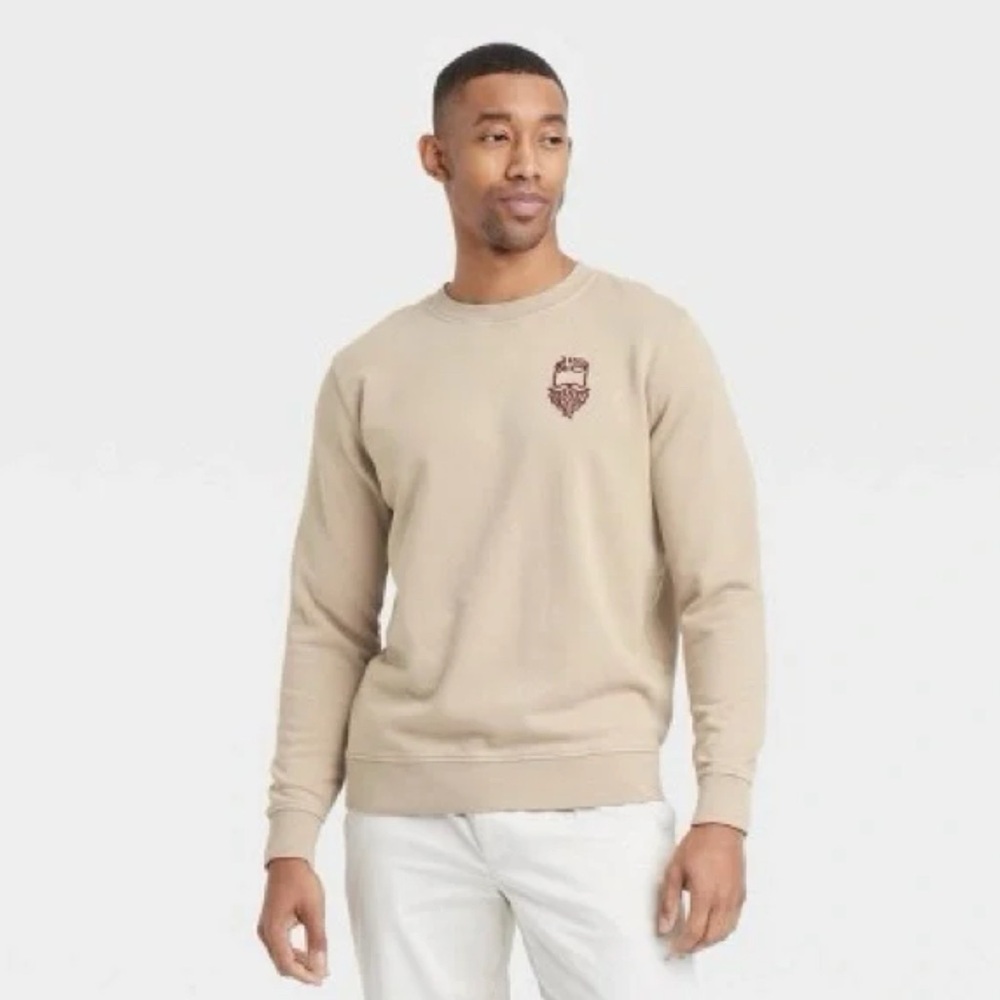 NWT GOODFELLOW & CO Men’s French Terry Crewneck Pullover Sweatshirt Pullover